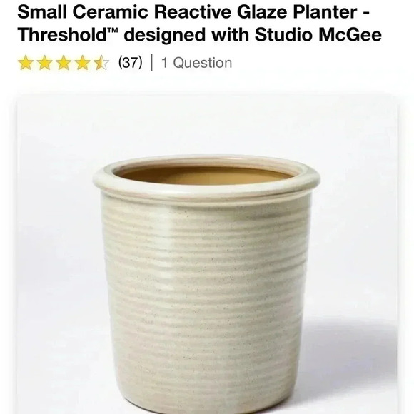 NWT Small Ceramic Reactive Glaze Planter -Threshold™ designed with Studio McGee - Picture 4 of 6